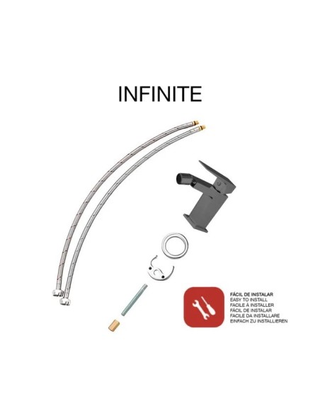 Mitigeur bidet Infinite Noir mat SKY BATH- Design moderne et économique