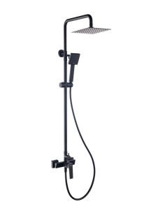 Colonne de douche Infinite Sky Bath en finition noir mat , au design contemporain.