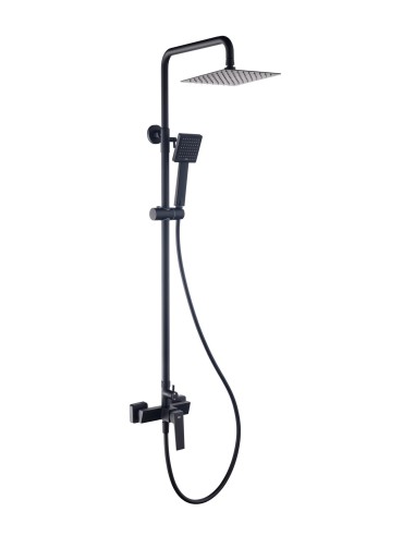 Colonne de douche Infinite Sky Bath en finition noir mat , au design contemporain.