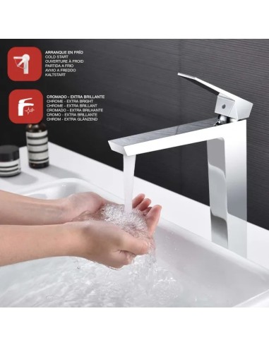Mitigeur lavabo haut Infinite Chrome SKY BATH-Vasque à poser design