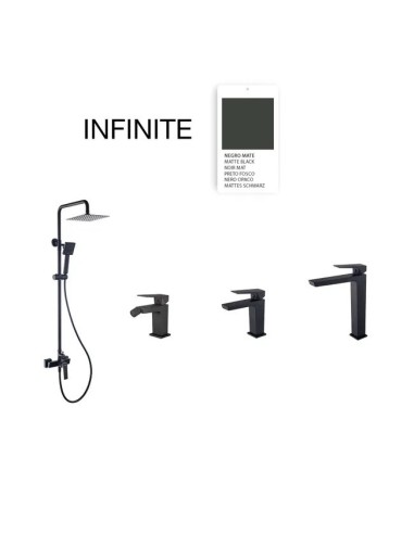 Mitigeur lavabo Infinite noir mat SKY BATH -Vasque encastrée design