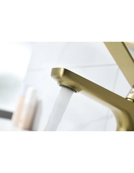 Mitigeur Lavabo Glory or Brossé PVD-Design Élégant et Durable