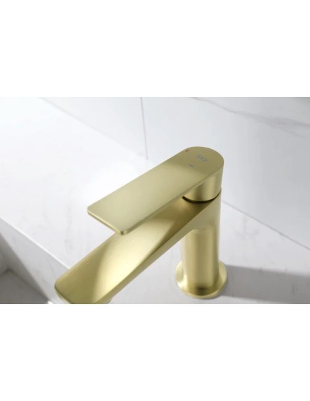 Mitigeur Lavabo Glory or Brossé PVD-Design Élégant et Durable