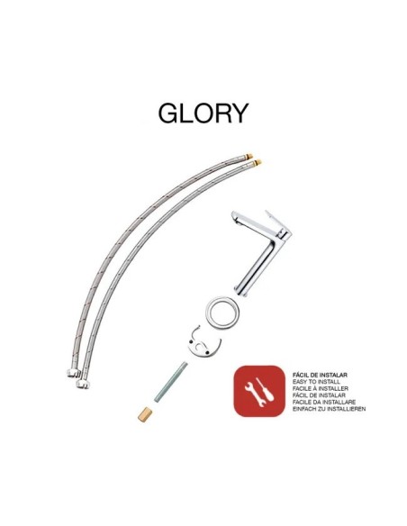 Mitigeur lavabo Glory Chrome-Design Élégant et Durable
