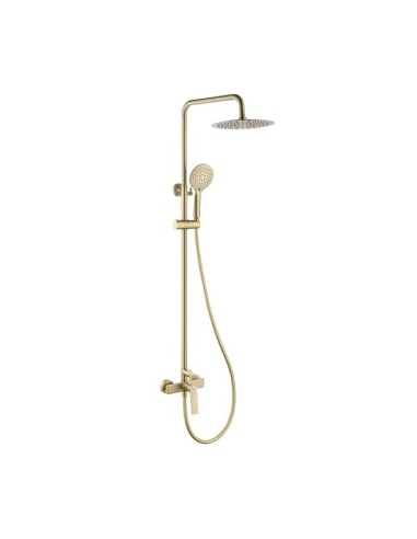 Colonne de douche mécanique Glory Oro Cepillado Sky Bath au design élégant avec finition or brossé.