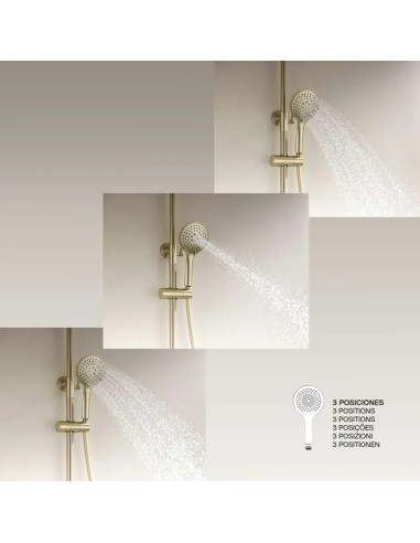 Colonne de douche mécanique Glory Pro Cepillado/Sky Bath