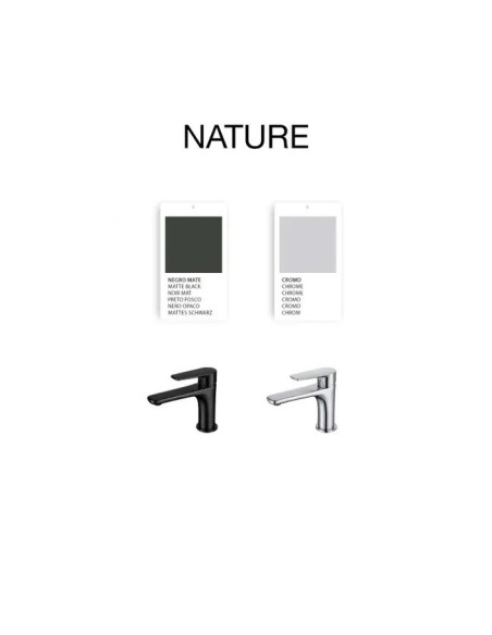 MITIGEUR LAVABO NOIR MAT  NATURE  SKY BATH