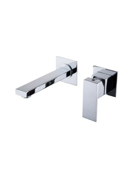 Mitigeur lavabo mural Thunder Chrome-Sky Bath /Design contemporain et inox S304
