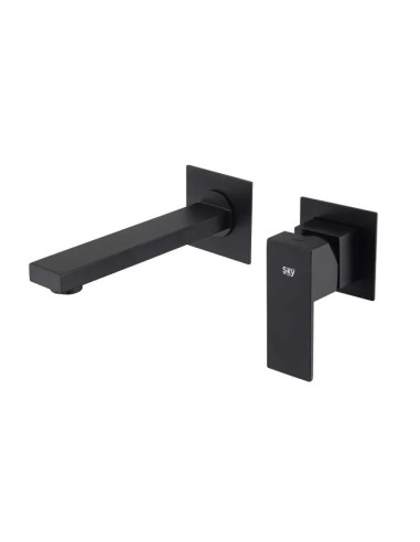 Mitigeur Lavabo Mural Thunder Noir Mat / Sky Bath