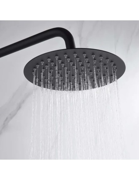 Colonne de douche termostatique SUPRÊME Noir mat / Sky Bath