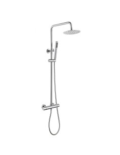 Colonne de douche thermostatique SUPRÊME Sky Bath - Chrome - Inox S304 barre extensible