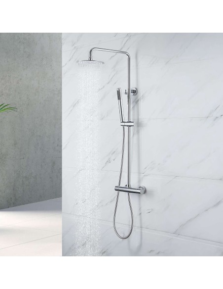 Colonne de douche thermostatique SUPRÊME Chrome/Sky Bath
