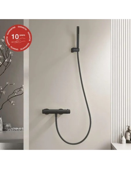 Mitigeur de douche thermostatique Noir mat Supreme SKY BATH/ Sécurité et Design