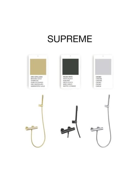 Mitigeur de douche thermostatique Noir mat Supreme SKY BATH/ Sécurité et Design