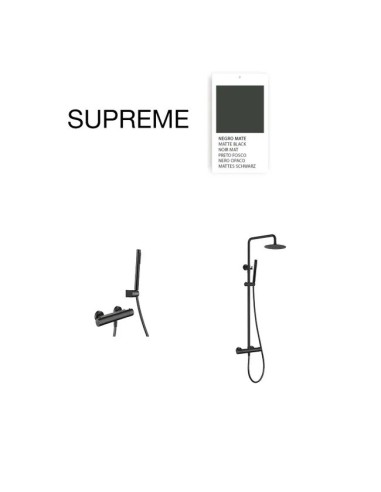 Mitigeur de douche thermostatique Noir mat Supreme SKY BATH/ Sécurité et Design