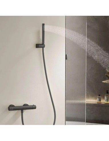 Mitigeur de douche thermostatique Noir mat Supreme SKY BATH/ Sécurité et Design