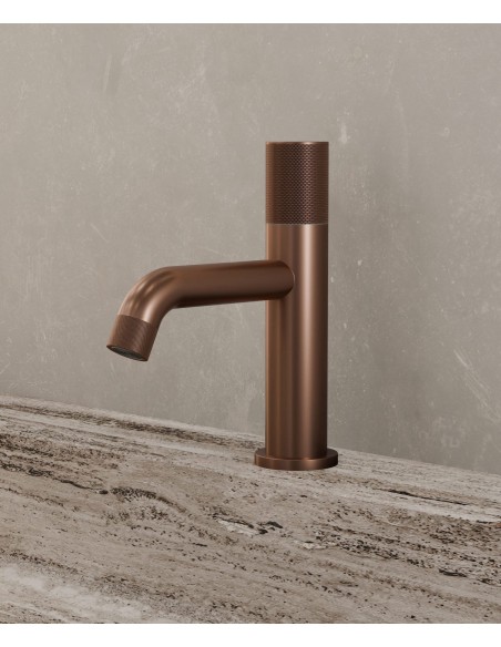 Mitigeur lavabo Leros Or Rose Brossé Kroos/ Robinet Design