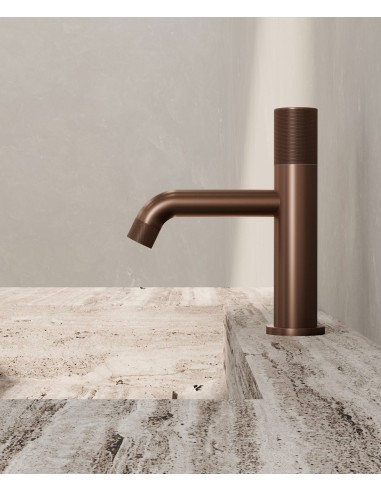 Mitigeur lavabo Leros Or Rose Brossé Kroos/ Robinet Design