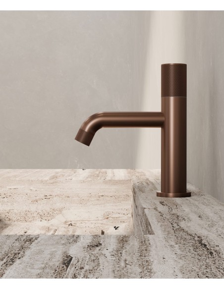 Mitigeur lavabo Leros Or Rose Brossé Kroos/ Robinet Design