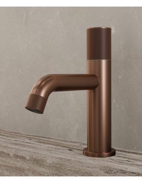 Mitigeur lavabo Leros Or Rose Brossé Kroos/ Robinet Design