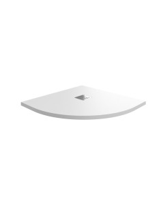 Receveur de douche Ardesian semi-circulaire GME Blanc/ Antidérapant effet ardoise
