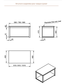 Meuble de salle de bain Quadro - VISOBATH