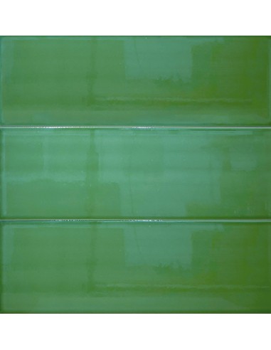 Carrelage Atlas Green 12*35cm Mayolica / Faience murale verte