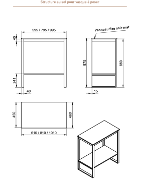 Meuble de salle de bain Quadro - VISOBATH