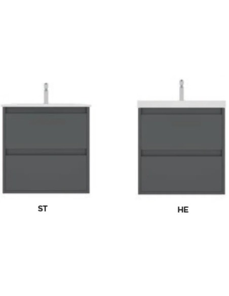 Meuble vasque Orosi Duplach/ Meuble de salle de bain moderne avec tiroirs Soft Close