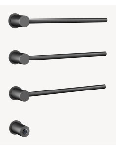 Sèche-serviettes Kroos 3 tubes Gun Métal  mat/ Design moderne pour salle de bain