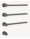 Sèche-serviettes Kroos 3 tubes Gun Métal  mat/ Design moderne pour salle de bain