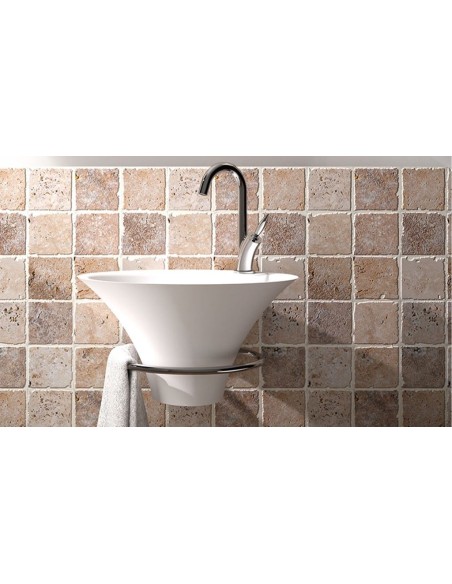 Lave-mains IRIS DECOTEC en Solid Surface/Design suspendu