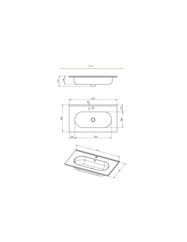 Lavabo ADA en céramique Visobath/Design moderne et durable