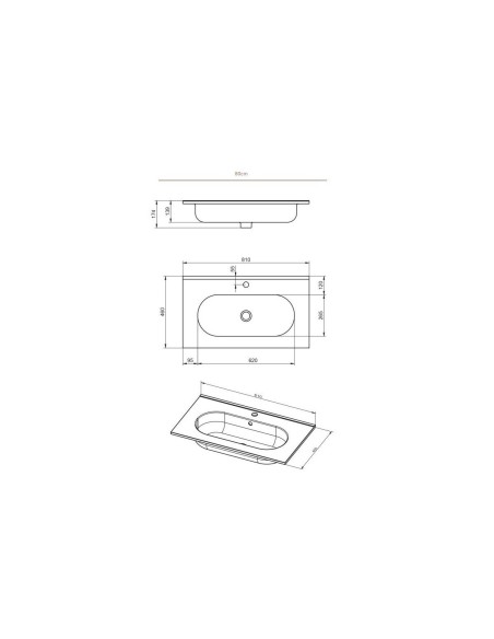 Lavabo ADA en céramique Visobath/Design moderne et durable