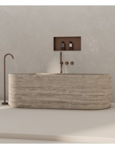 Niche encastrable Kroos Or Rose brossé dim 60*30 /Acier inoxydable PVD