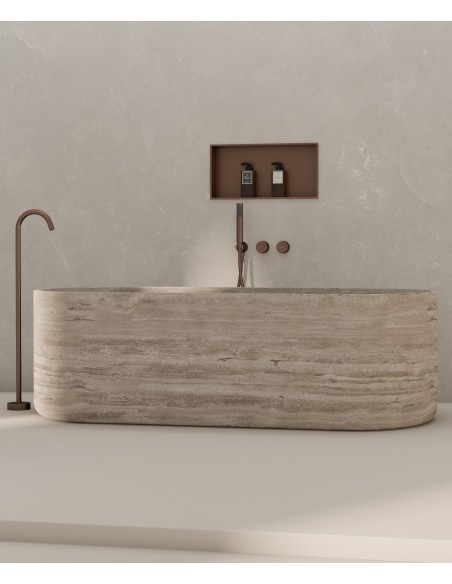Niche encastrable Kroos Or Rose brossé dim 60*30 /Acier inoxydable PVD