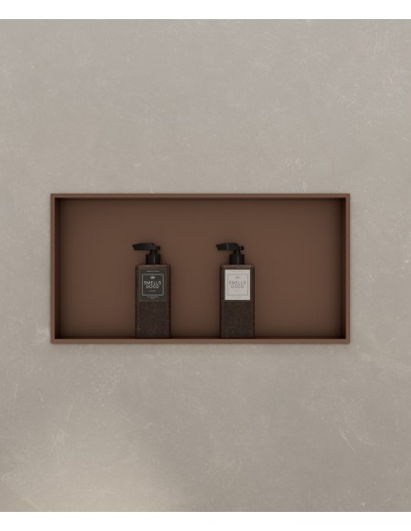 Niche encastrable Kroos Or Rose brossé dim 60*30 /Acier inoxydable PVD