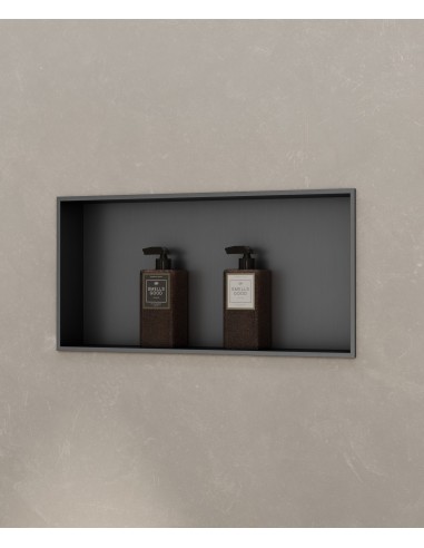 Niche encastrable Kroos Gun Metal 60*30 / Avier inoxydable PVD