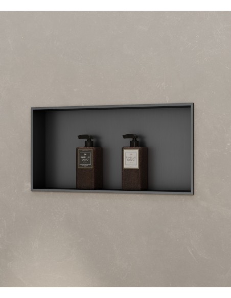 Niche encastrable Kroos Gun Metal 60*30 / Avier inoxydable PVD