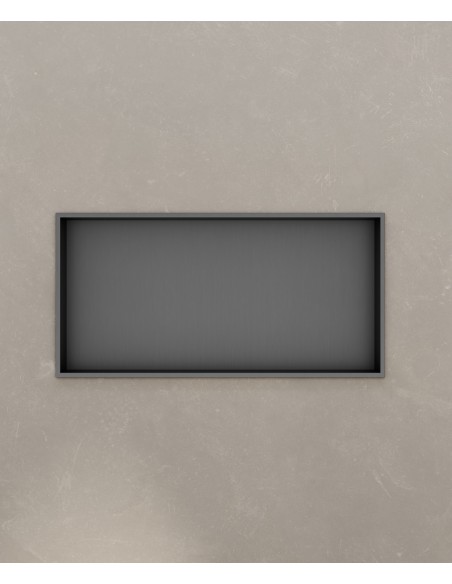 Niche encastrable Kroos Gun Metal 60*30 / Avier inoxydable PVD
