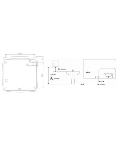 Sèche-mains automatique WINDFLOW NOFER-2450W 2