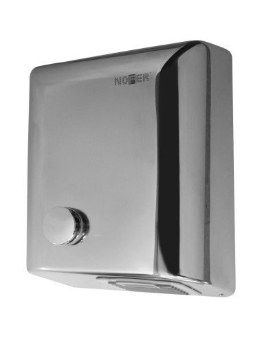 Sèche-mains Nofer  Bigflow i nox avec bouton poussoir
