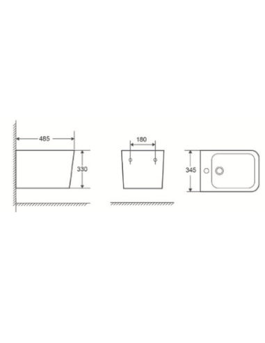 BIDET SUSPENDU PISA AQUORE