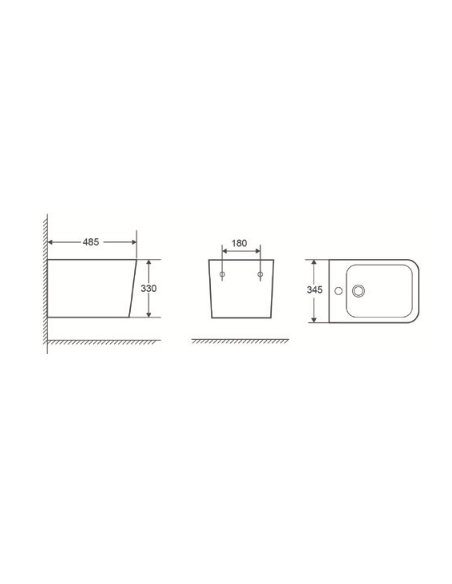 BIDET SUSPENDU PISA AQUORE