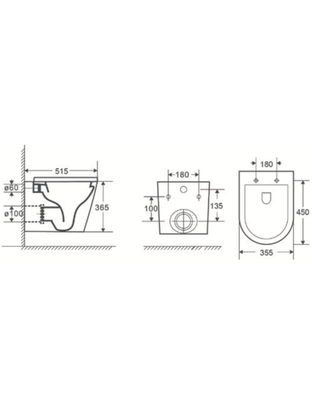 WC SUSPENDU TURIN AQUORE