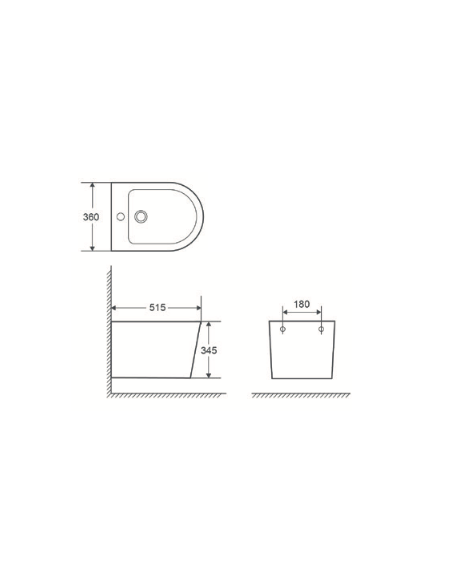 BIDET SUSPENDU TURIN AQUORE