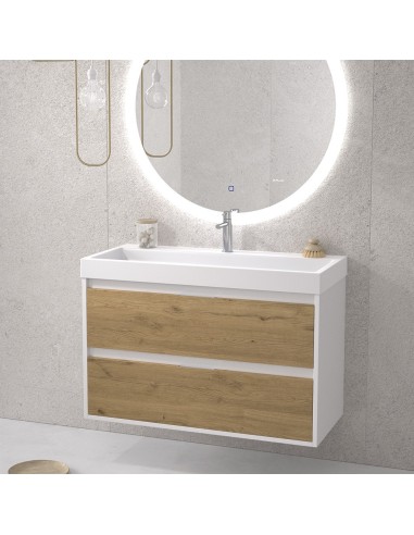 MEUBLE VASQUE  SUSPENDU 2 TIROIRS  ZAO DUPLACH