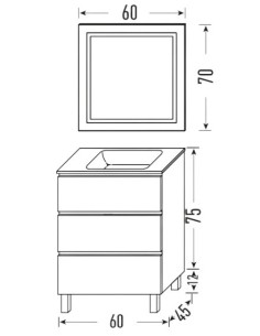 Meuble vasque 3 tiroirs Gold Orosi / Élégance et rangement 2