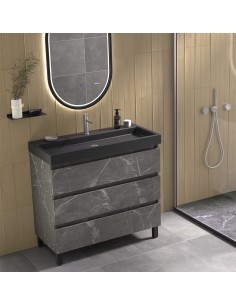 Meuble vasque 3 tiroirs Marquina  Orosi / Élégance et rangement