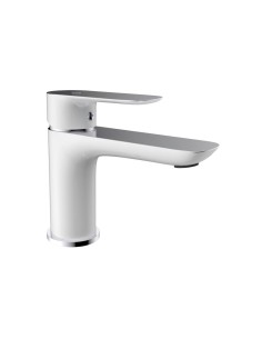 MITIGEUR LAVABO CASSIO BLANC/CHROME
